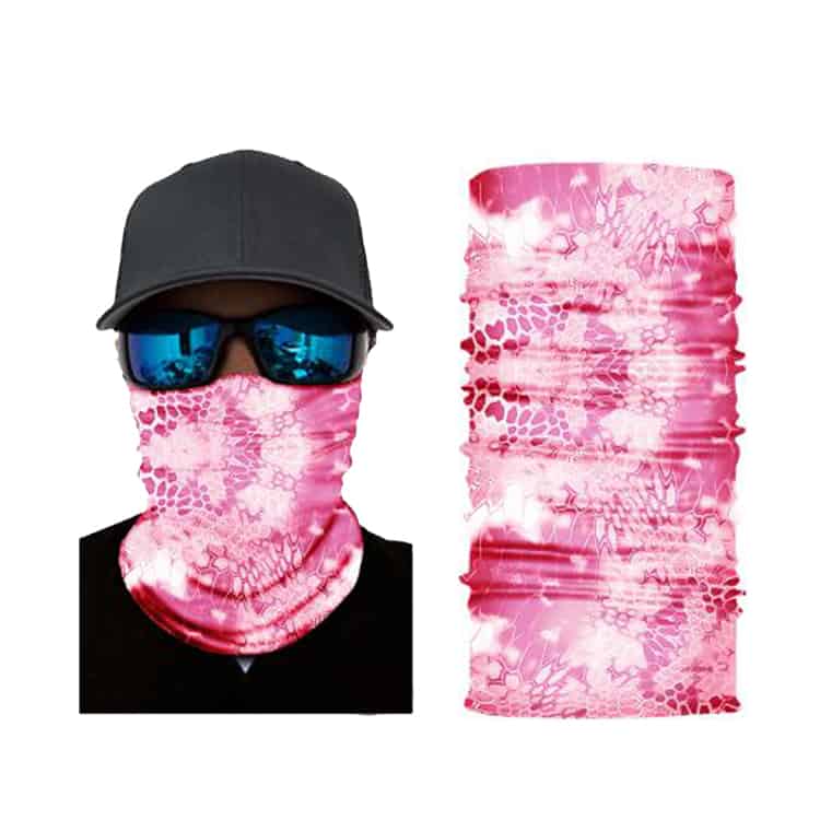 Pink Snake Skin S109 - Fitted Neck Gaiter - Fishing Outlet